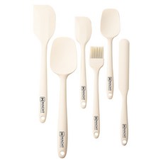 독일 마흐트(MACHT) 프리미엄 실리콘 조리도구 6종세트, 1세트, 크림화이트, 6종