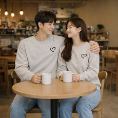 위아더티 온가족 남여공용 쮸리 맨투맨 귀여운 커플티 가족티