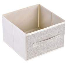 啟笛 懸掛式收納掛袋 多層布藝衣物整理架, 米色抽屜