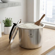 캠파 304 스텐레이스쌀통 10kg 진공압밀폐 무전원, 1개