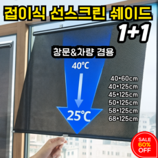 [자외선 99.6% 차단] 접이식 선스크린 쉐이드 창문 차량 용 앞유리 햇빛가리개, 2개, 블랙