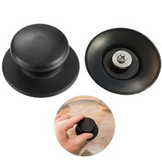 교체형 냄비뚜껑 손잡이 검정 내열성 튼튼한 조립 간편한 안전, 1개, 30cm