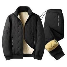 데누아르 남여공용 양털 기모 안감 방한 깔깔이 세트 점퍼+바지 상하의 세트