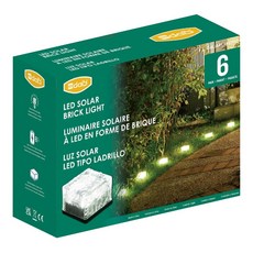 dalb LED 太陽能磚塊燈 6入, 白色