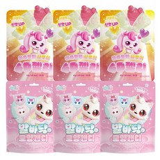 캐치티니핑 하츄핑의 4D젤리+위시캣 발바닥 모양캔디, 252g, 1세트, 4D젤리 3개+발바닥 캔디 3개