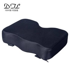 로잉머신 쿠션 블랙 방석 운동기구 메모리폼 홈트 자기 프레임 쿠션으로 절약 티바로우, 32x22x7cm