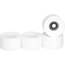 Teak Tuning Apex 핑거보드 휠 우레탄 ABEC-9 베어링 8.7mm, 흰색 눈