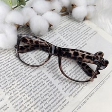 디아브 키티 레오파드 호피 안경 리본 키치 패션안경 쌩얼