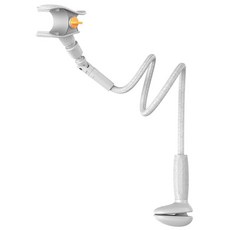 티파스 조이룸 프리미엄 구스넥 침대 핸드폰 자바라 누워서 거치대 이중관절 540도, 1개, 화이트