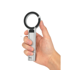 NEXT EDGE 맥세이프 스마트폰 삼각대 거치대 미니 셀카봉, 1개, 실버, NE-101