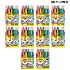 지구화학 뽀로로 샤프식 미니색연필 10p, 16색, 10개