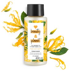 【Love beauty and planet】輕盈蓬鬆潤髮乳-依蘭花椰子油(400ml)【兔雜tuzha】, 1個