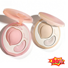 핑크/내추럴 더블 컬러 하이라이트 팔레트 30초 눈물고랑 커버 더블 컬러 하이라이터 팔레트, 내추럴, 5개