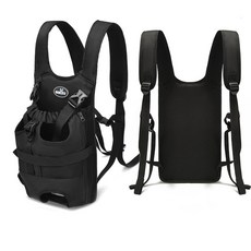 소형견을 위한 와키투견용 프론트 캐리어 백팩 조절 가능한 패딩 통풍 어깨끈이 있는 레그 아웃 펫 슬링 여행용 하이킹 캠핑에 적합한 이지 핏 라지, X-Large, 2.0 Black