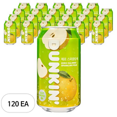 던킨도너츠 제로 스파클링 배, 350ml, 120개