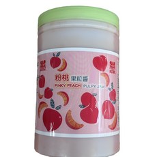 SHINETIME 粉桃果粒醬, 1個裝, 1.9L