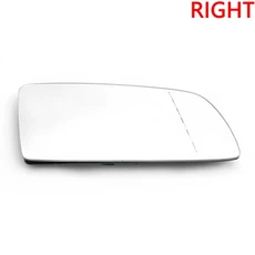 호환 차량 측면 가열 미러 유리 백미러 렌즈 왼쪽 오른쪽 BMW 5 시리즈 E60 520d 520i 523li 525li 530li, 02 White (R)