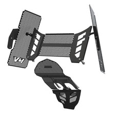 오토바이 라디에이터 실린더 엔진 가드 컴플리트 파이크 랠리용, 12. black, 기본