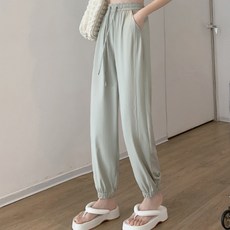 MIZ DAY女款日常涼感束口褲