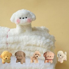 핸드메이드 수공예 인형키트 초보자 DIY 수제 SG-4DP04-1323, 목밴드 강아지