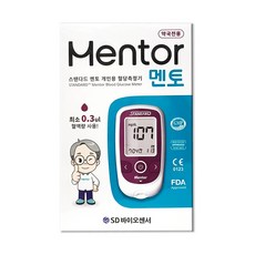 SD바이오센서 스탠다드 멘토 혈당측정기 (검사지별도), 1세트