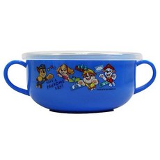 汪汪隊立大功 雙柄隔熱餐碗組 (304不鏽鋼 雙耳 附蓋 阿奇圖案) 兒童餐具, 1個, 300ml餐碗 深藍, 深藍