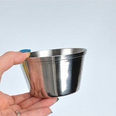 업소용 스텐 미니 빙수 아이스크림 그릇 유광라인 pre+809Uc