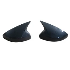 아우디 A3 S3 8V 2013-2020 자동차 백미러 사이드 커버 윙 캡 스티커 외부 도어 후면보기 케이스 트림 탄소, 01 Carbon