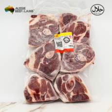 Halal Lamb Shoulder Bone in Medium-Cut Australia 호주산 할랄 양어깨사각 미디윰 컷, 1개, 1kg