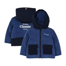 닥스키즈 우븐 배색 플리스 패딩 점퍼 DTW10JP05M BU_P393148315