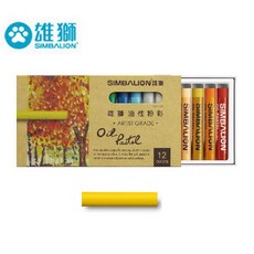 雄獅 POP12/1 專家用油性粉彩12色組，色彩飽和、質地柔滑，專業藝術家推薦, 1個