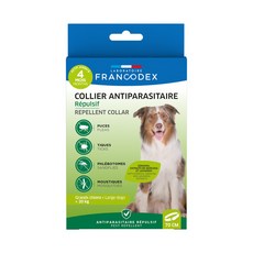 Francodex 法國法典 綠野防水犬用驅蟲驅蚤頸圈, 1盒, 白色