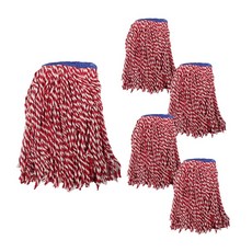 청홍 마포걸레 350g 고중량 밀대 대걸레, 홍사, 5개
