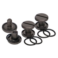 shangren 다이브 백 플레이트 패드 및 BCD 부착을위한 6pcs 스테인레스 스틸 책 나사, 블랙