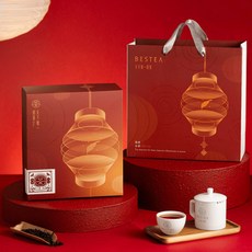 BESTEA 朝霞映春禮盒 台灣茶葉禮盒 150g罐裝與條型茶盒組合, 1個, 梨山茶,梨山白茶50g