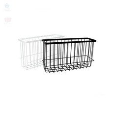 아띠디자인 틈새 철제 바구니 욕실정리함바구니, 블랙