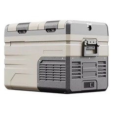 알피쿨 TA 시리즈 다용도 더블 도어 차량용 냉장고, 블랙 + 브라운, 35L
