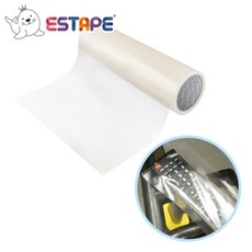 王佳ESTAPE防護膜 自帶黏性 不殘膠 透明無痕 電梯/門把/桌面適用, 1個, 200mm x 10M, 透明