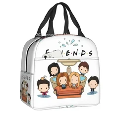 친구 TV 쇼 캠핑 여행을위한 절연 점심 가방 재사용 가능한 열 쿨러 도시락 상자 여성 어린이 식품 용기 토, 01 22x20x13cm, 15 1