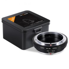 KnF FD-M4/3 렌즈 어댑터 캐논 FD 렌즈 - M43 바디 Canon FD Lens to M4/3 adapter, 1개, FD-M4/3 어댑터
