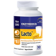 ENZYMEDICA Lacto乳糖分解酵素膠囊, 30顆, 1罐