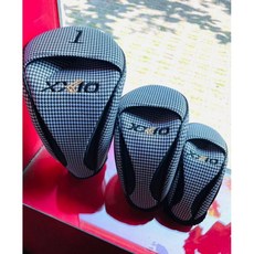 XXIO 高爾夫木桿套3入組 (開球木桿套+球道木桿套+鐵木桿套) 黑格/千鳥紋, 千鳥, 1個