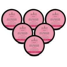 수킨(Sukin) 수킨 로즈힙 리치 모이스쳐 페이셜 마스크 100ml X 6개, 1세트, 600ml