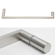 무드체인지 스텐 샤워부스손잡이 타올바 엣지 스텐무광, 1개