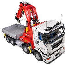 Zhijing 하이테크 The App Motorized Pneumatic Truck Building Blocks 자동차 모델 어린이 장난감 스태킹 블록(White), 1개