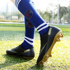 발볼넓은 풋살화 성인 잔디 인도어 가벼운 경기화 실내, 1개, D. 2050 롱스터드 블랙