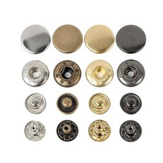 가방부자재 스프링도트단추 의류 10개, 엔틱