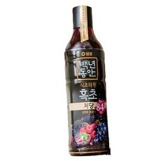 백년동안 흑초 저당 산머루복분자 900ml