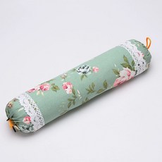 원형 쑥 베개 경추 목 지지 편한 코어 여름 수면 경추베개 시원한 마사지 항균 깃털, 그린 블룸 프로스페리티, 1개