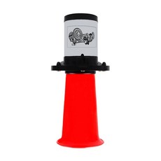 Car Air Horn 12V 115dB Single Trumpet 450 Hz Loud Classic Chrome/Red Air Horn For Car Van Truck Tr